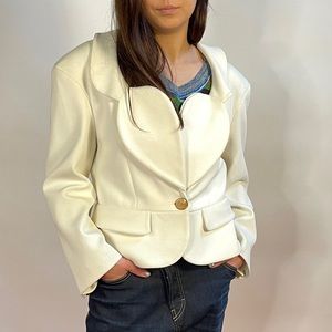Vivienne Westwood RED LABEL VINTAGE RARE WHITE HEART LOVE JKT SMALL NWT SS2014